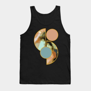 Earth tone colors vibrant bright unique minimalist neutral organic geometric boho pattern 385 Abstract Tank Top